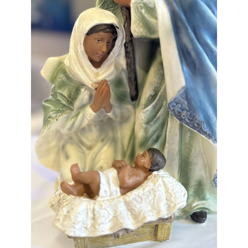 Love Light Nativity Set Mary Joseph Jesus Christmas Rare item NEW - Picture 4 of 11